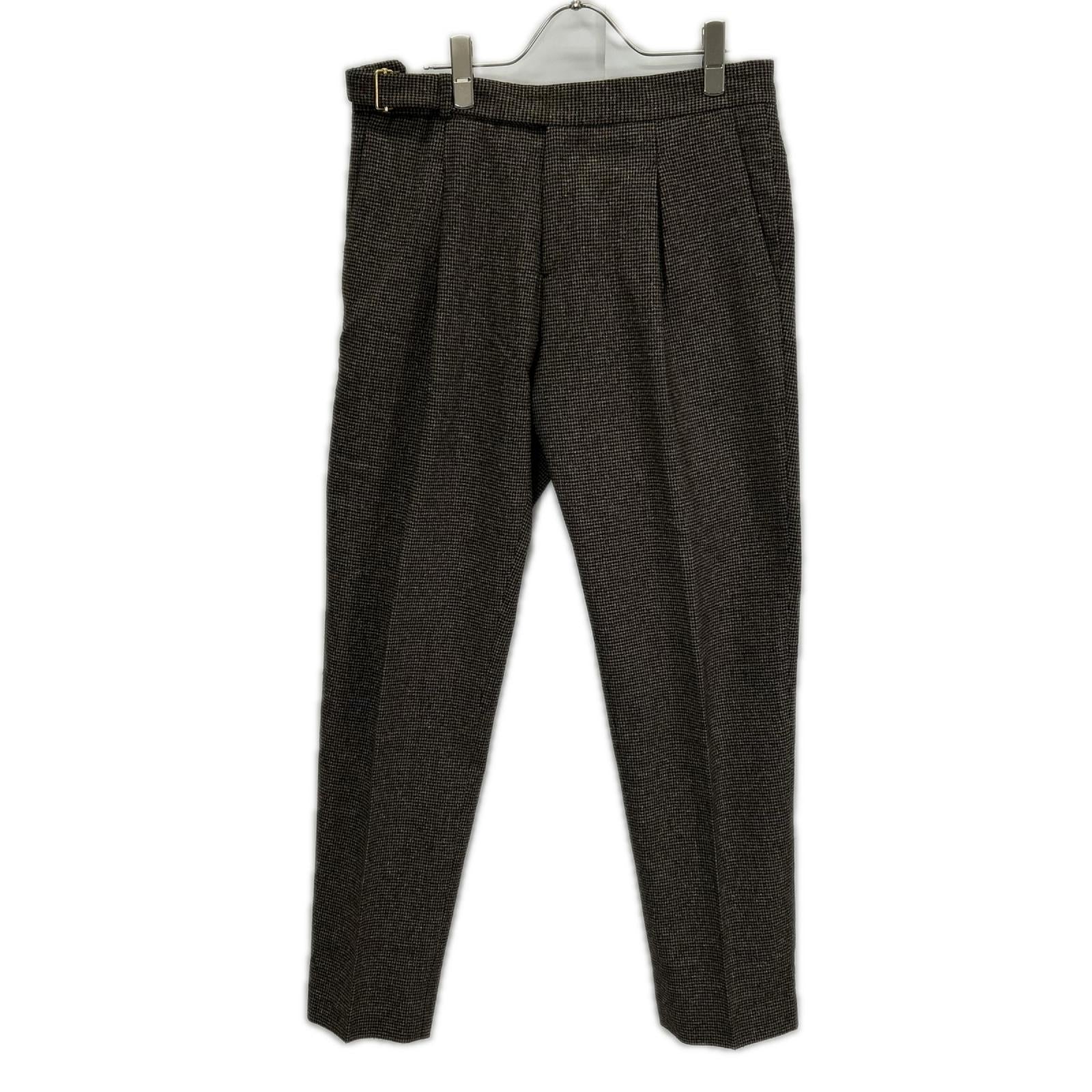 BRIGLIA 1949 ブリリア1949 424124 ブラウン ハウンズトゥース Piccadilly パンタローネ ボトムス