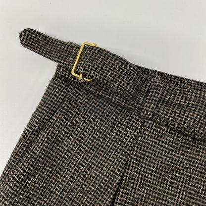 BRIGLIA 1949 ブリリア1949 424124 ブラウン ハウンズトゥース Piccadilly パンタローネ ボトムス