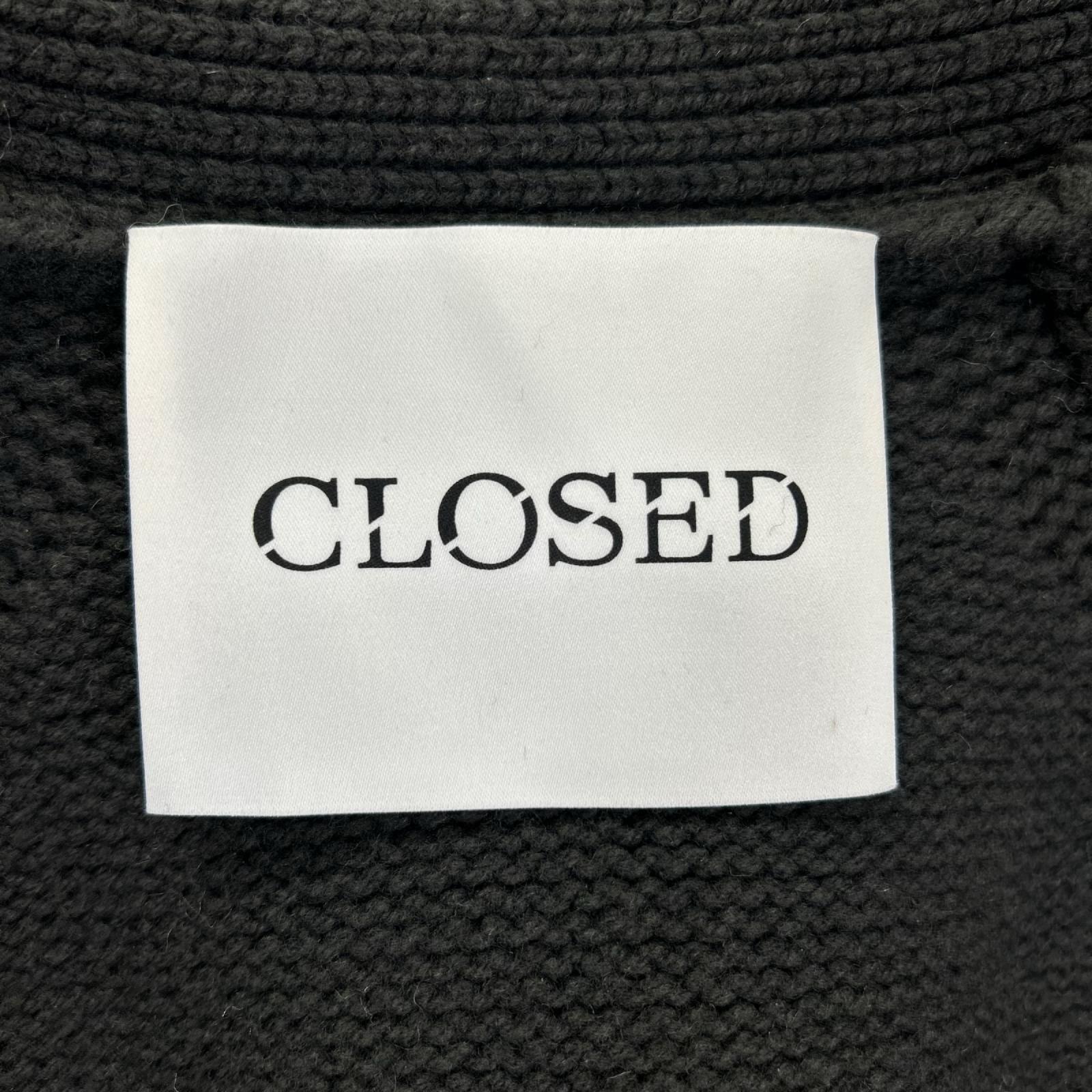 CLOSED クローズド C86448-93Q-22 チャコール ミックステクスチャー・ニットカーディガン トップス