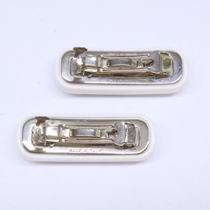 MIUMIU ミュウミュウ 【美品】5IF072 2F4N F0W5V クリスタル ロゴ ミニ バレッタ ヘアアクセサリー
