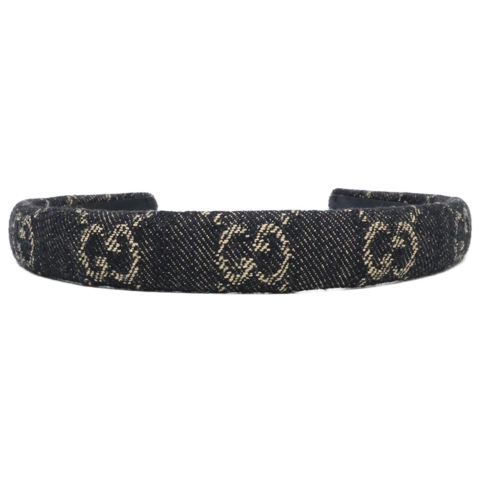 GUCCI グッチ 【美品/国内正規】652835 3HAF9 GGデニム カチューシャ ヘアアクセサリー