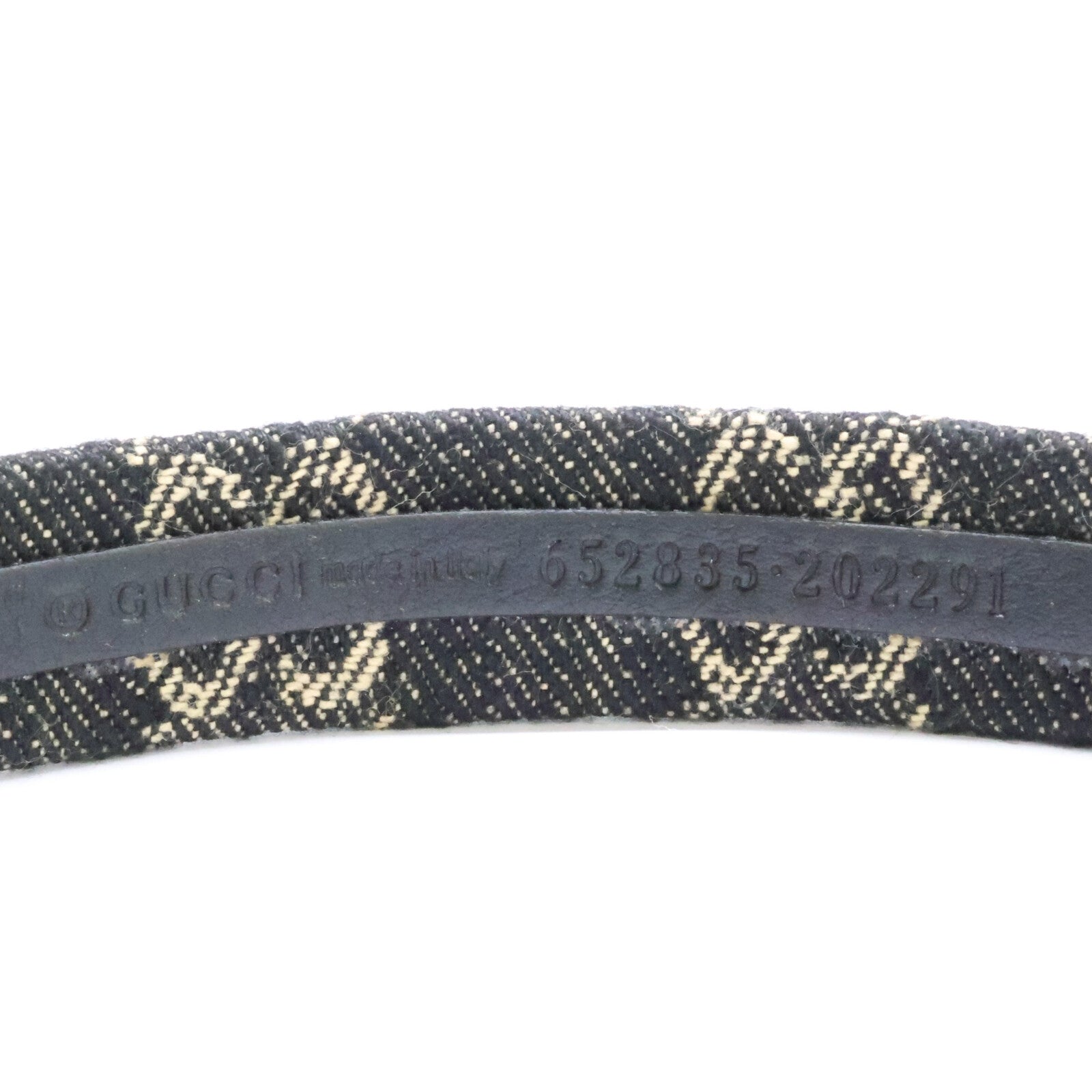 GUCCI グッチ 【美品/国内正規】652835 3HAF9 GGデニム カチューシャ ヘアアクセサリー
