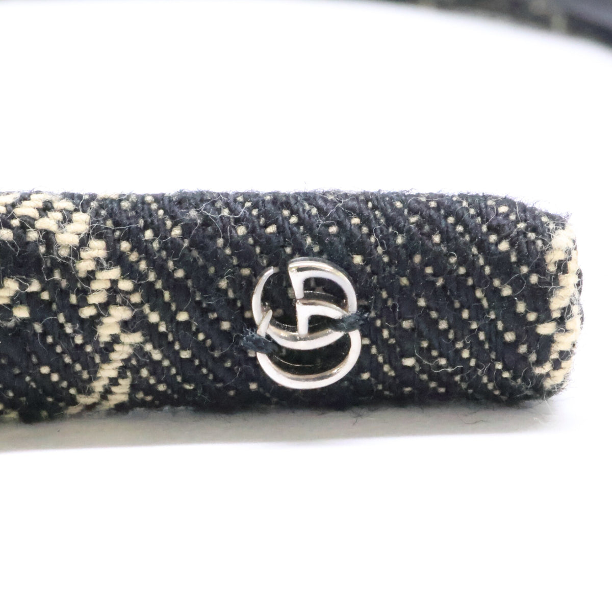 GUCCI グッチ 【美品/国内正規】652835 3HAF9 GGデニム カチューシャ ヘアアクセサリー