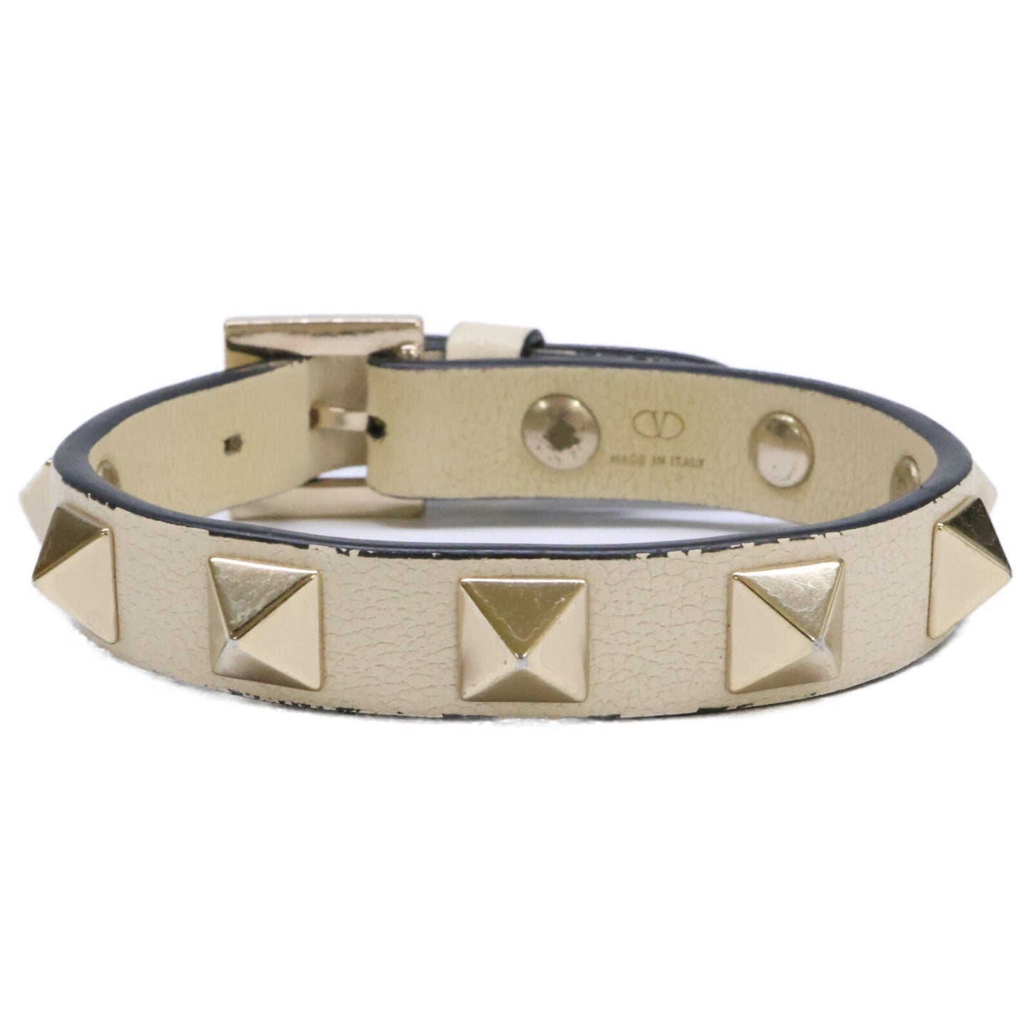 Valentino Garavani ヴァレンティノガラヴァーニ ZW2J0255VIT ロックスタッズ レザー ブレスレット