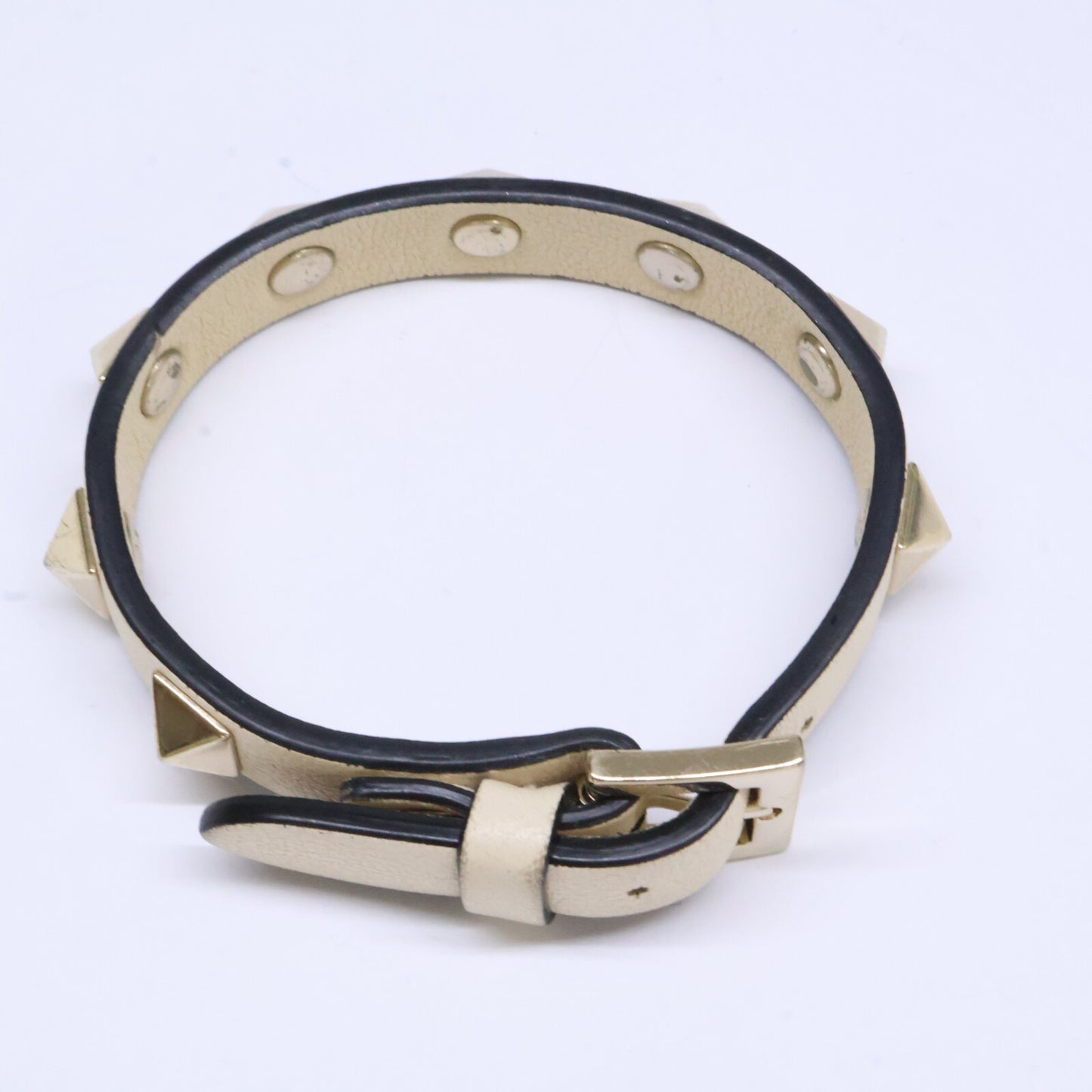 Valentino Garavani ヴァレンティノガラヴァーニ ZW2J0255VIT ロックスタッズ レザー ブレスレット