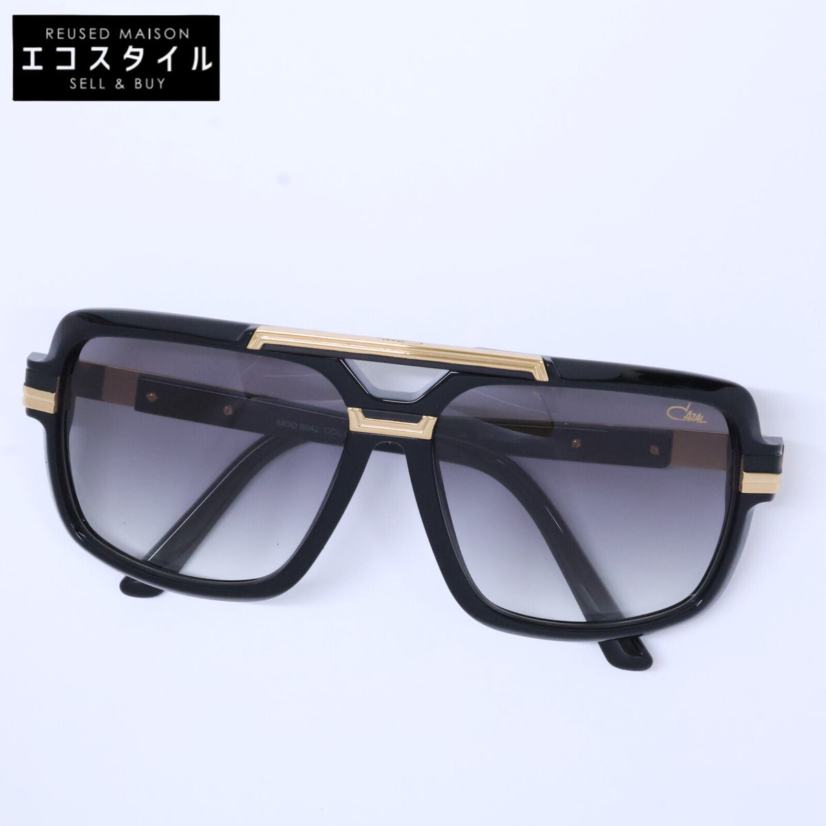 CAZAL カザール 【新品同様】MOD.8042 COL.001 スクエアシェイプ サングラス