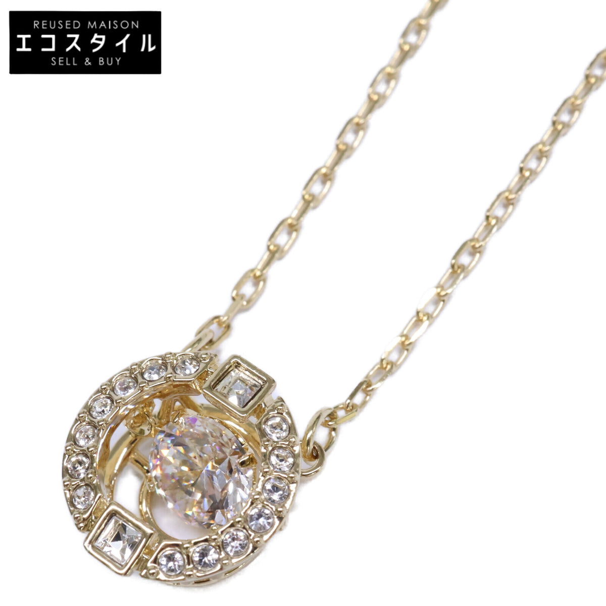 SWAROVSKI スワロフスキー 【新品同様】5758061 Una Angelic キュービックジルコニア ペンダント ネックレス