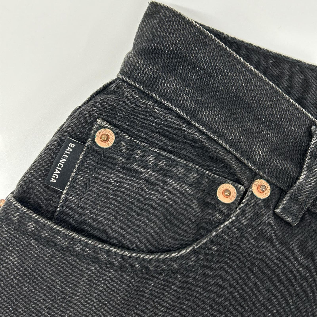 BALENCIAGA バレンシアガ 18年製 556731 ブラック スキニーデニムパンツ ボトムス