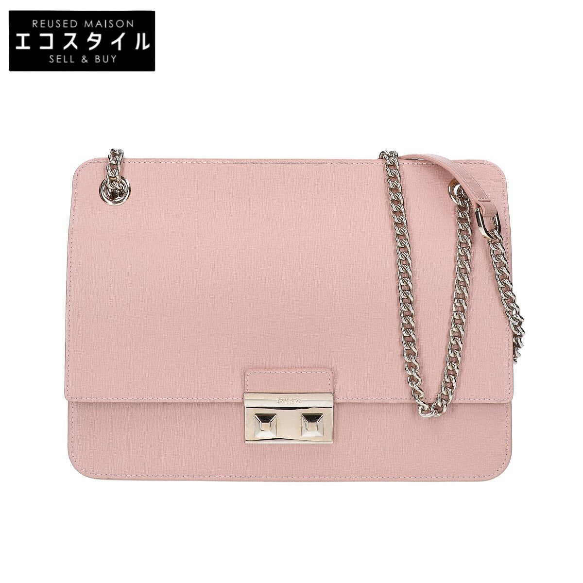 FURLA フルラ BELLA レザーフラップ チェーン ショルダーバッグ