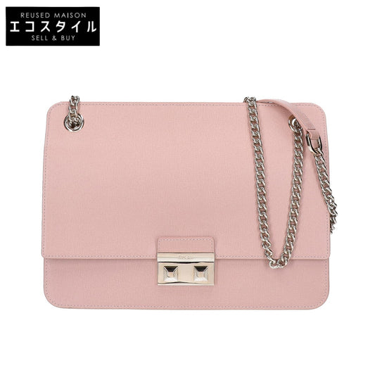 FURLA フルラ BELLA レザーフラップ チェーン ショルダーバッグ