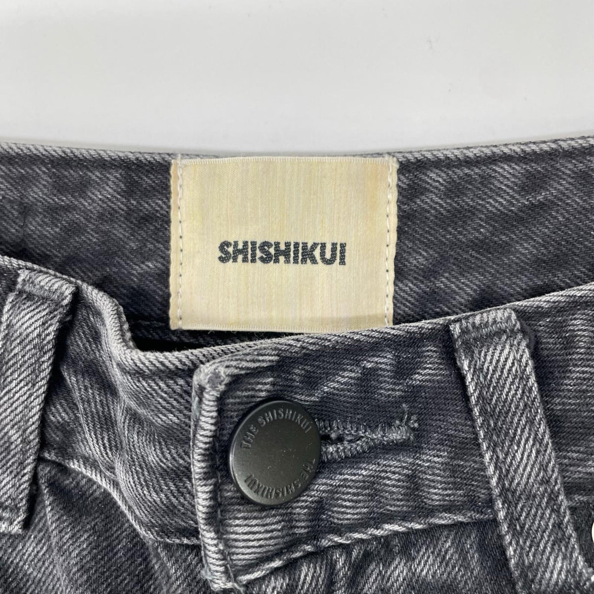 THE SHISHIKUI シシクイ 1176-1178 ブラック Daco ワイドデニムパンツ ボトムス