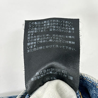 THE SHISHIKUI シシクイ 2081-2086 ブルー MID ワイドデニムパンツ ボトムス