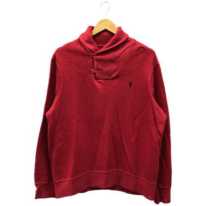 POLObyRalphLauren ポロラルフローレン 1275137 レッド コットン ポニー刺繍 ショールカラー カットソー トップス
