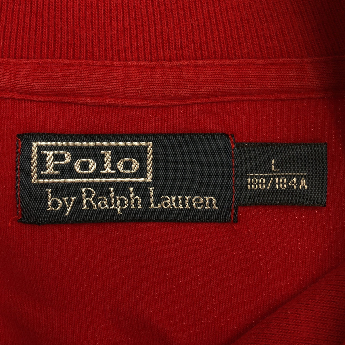 POLObyRalphLauren ポロラルフローレン 1275137 レッド コットン ポニー刺繍 ショールカラー カットソー トップス