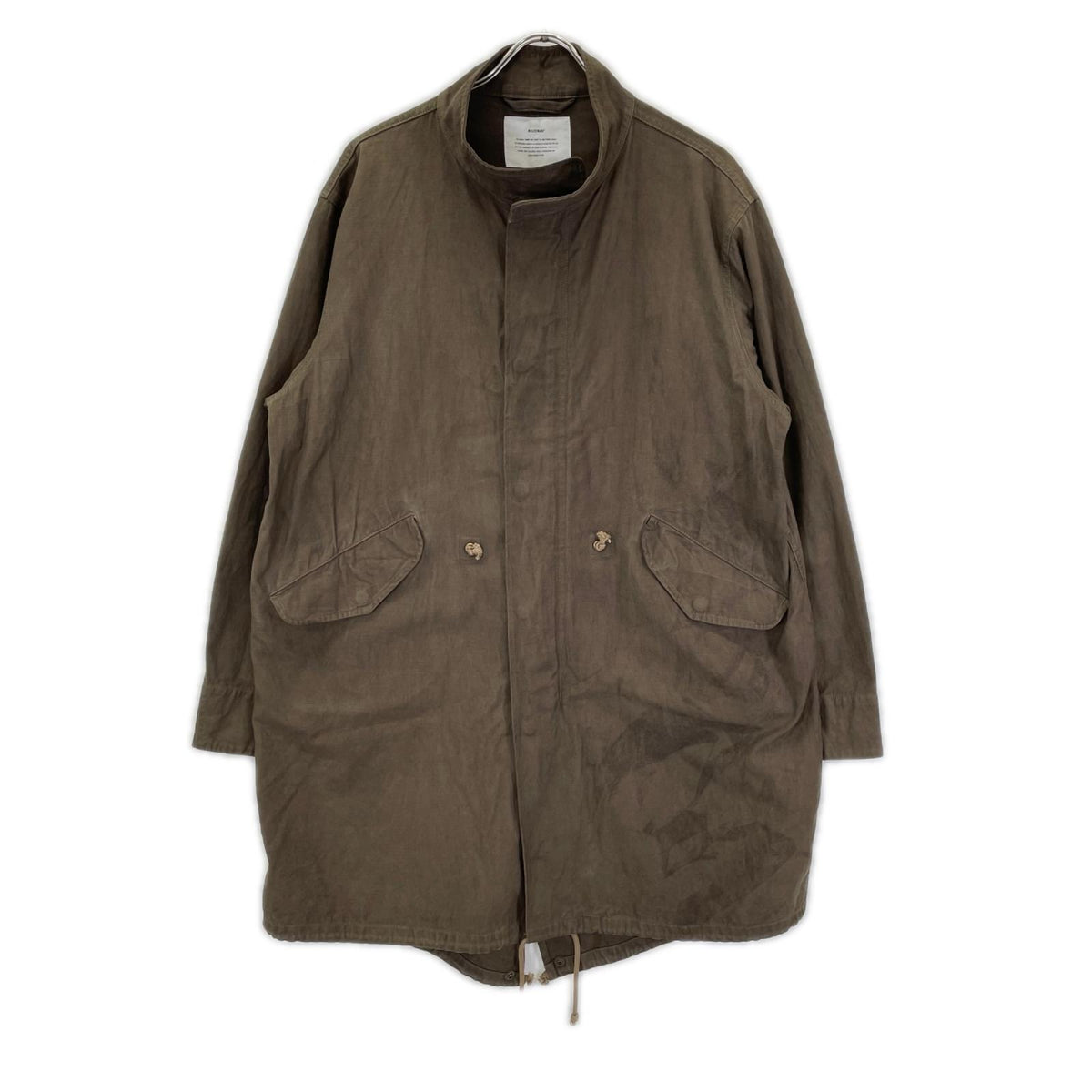 MM-25-MC01 ブラウン Amami Doro-Zome Back Satin Mods Coat コート