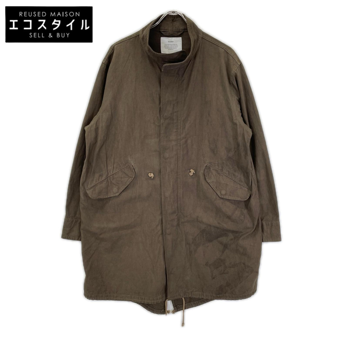 MM-25-MC01 ブラウン Amami Doro-Zome Back Satin Mods Coat コート
