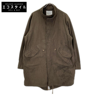 MM-25-MC01 ブラウン Amami Doro-Zome Back Satin Mods Coat コート