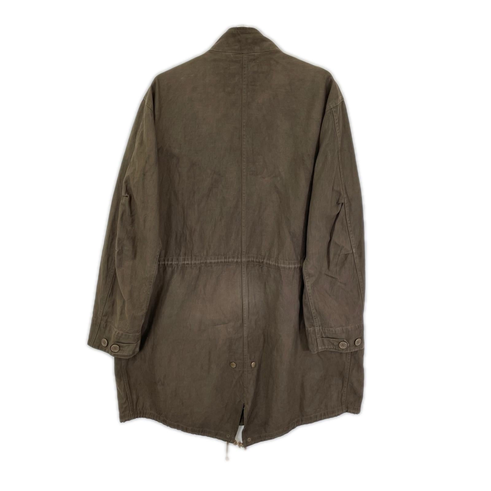 MM-25-MC01 ブラウン Amami Doro-Zome Back Satin Mods Coat コート