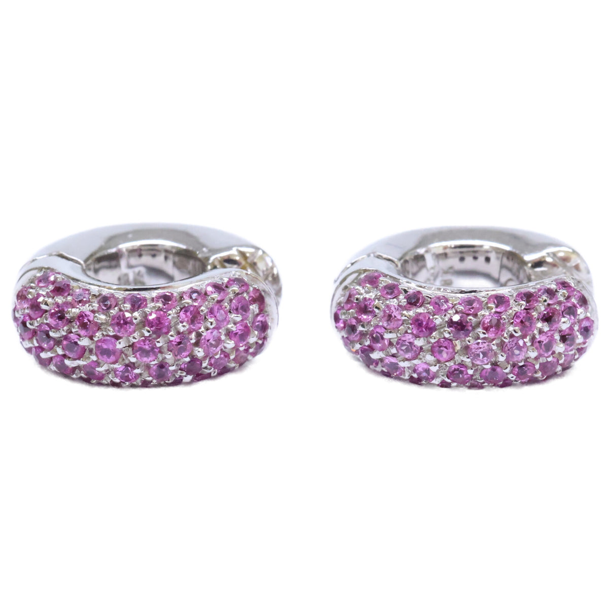 STAR JEWELRY スタージュエリー K18WG ピンクサファイア イヤーカフ イヤリング