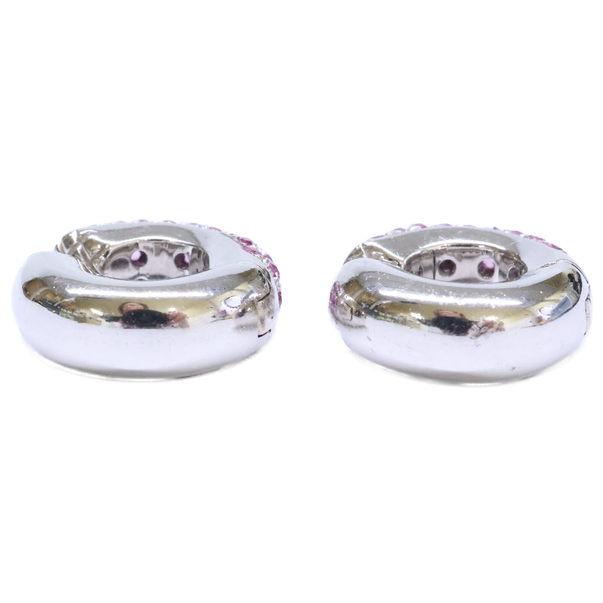 STAR JEWELRY スタージュエリー K18WG ピンクサファイア イヤーカフ イヤリング