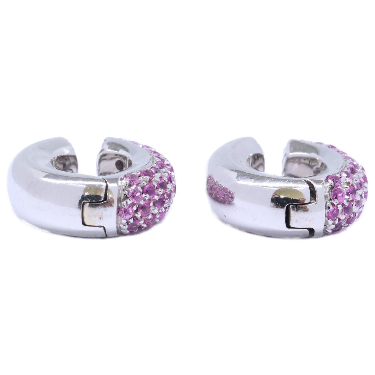 STAR JEWELRY スタージュエリー K18WG ピンクサファイア イヤーカフ イヤリング