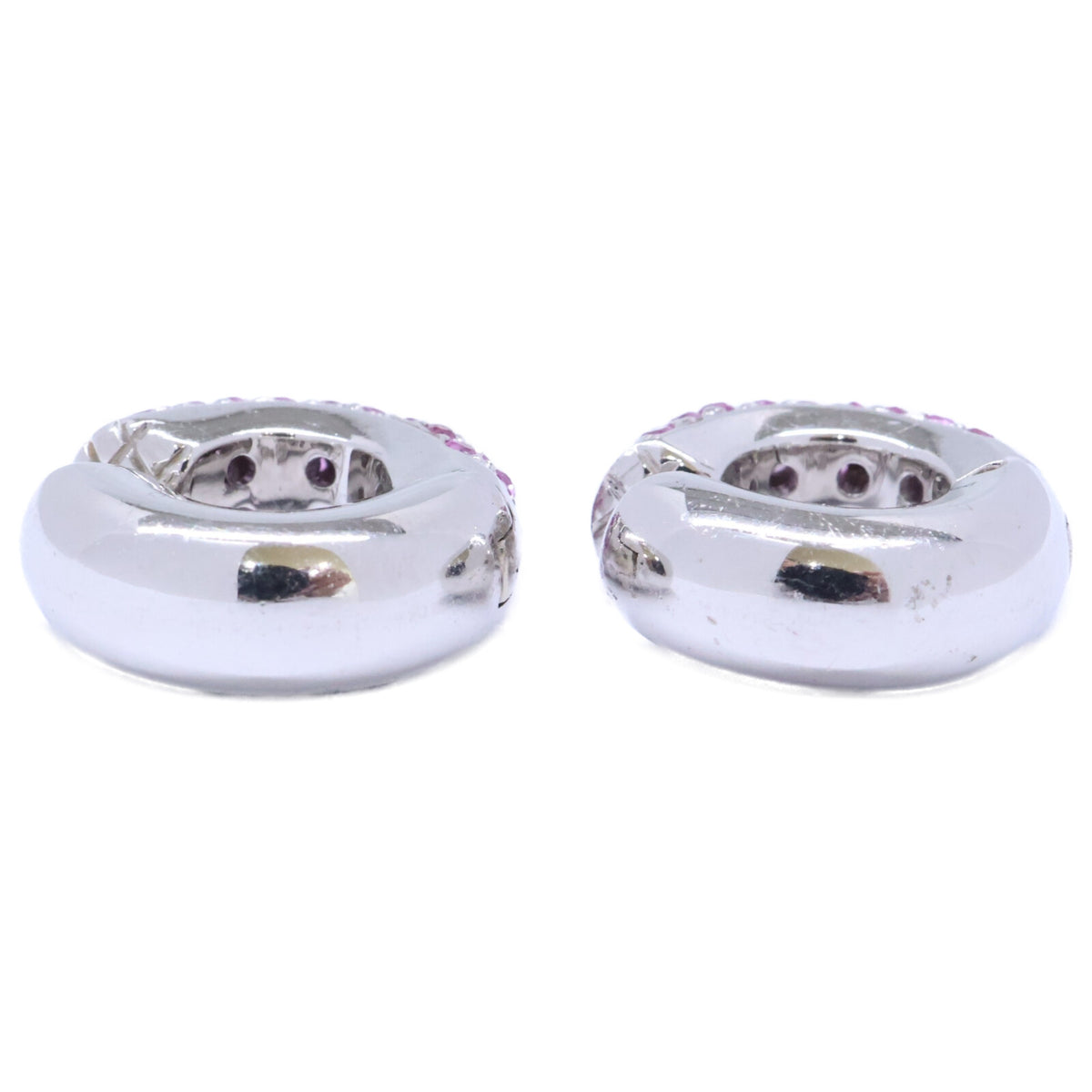 STAR JEWELRY スタージュエリー K18WG ピンクサファイア イヤーカフ イヤリング
