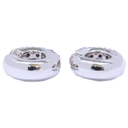 STAR JEWELRY スタージュエリー K18WG ピンクサファイア イヤーカフ イヤリング