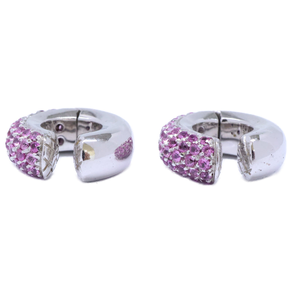 STAR JEWELRY スタージュエリー K18WG ピンクサファイア イヤーカフ イヤリング
