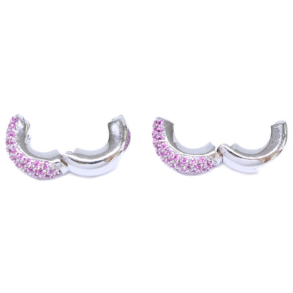 STAR JEWELRY スタージュエリー K18WG ピンクサファイア イヤーカフ イヤリング