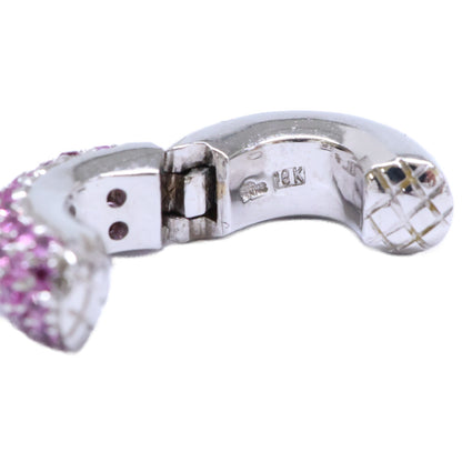 STAR JEWELRY スタージュエリー K18WG ピンクサファイア イヤーカフ イヤリング