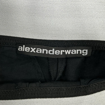 ALEXANDER WANG アレキサンダーワン 1WC1224450 ブラック ウエストロゴ ショートパンツ ボトムス