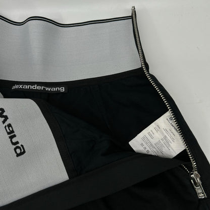 ALEXANDER WANG アレキサンダーワン 1WC1224450 ブラック ウエストロゴ ショートパンツ ボトムス