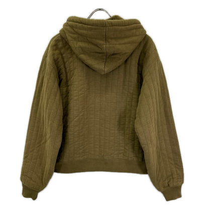 stussy ステューシー 23AW 118526 カーキ ヴァーティカル キルティングジップフーディ ジャケット