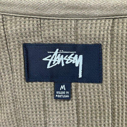 stussy ステューシー 23AW 118526 カーキ ヴァーティカル キルティングジップフーディ ジャケット