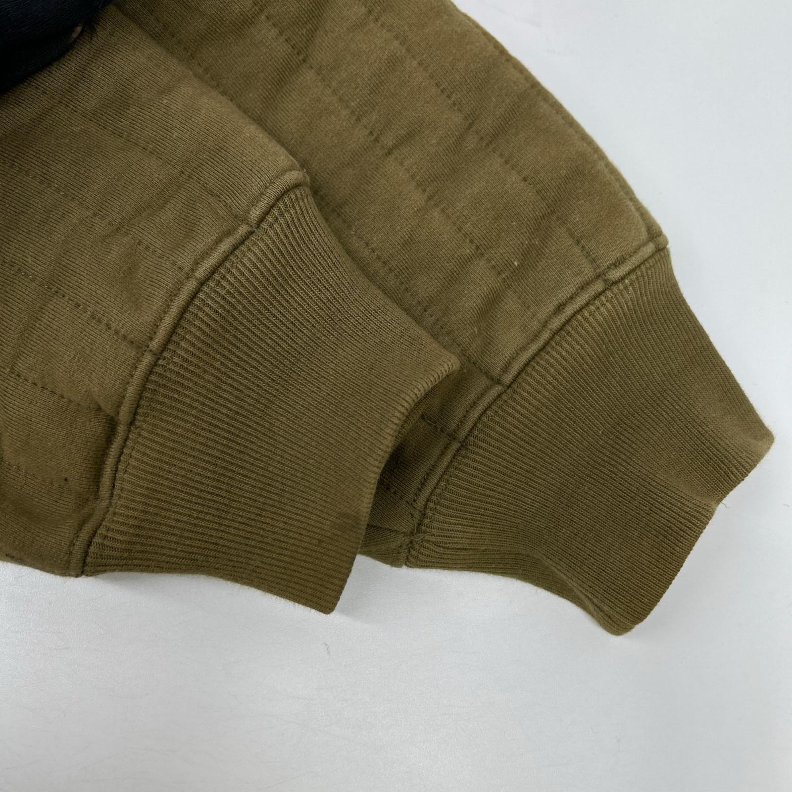 stussy ステューシー 23AW 118526 カーキ ヴァーティカル キルティングジップフーディ ジャケット