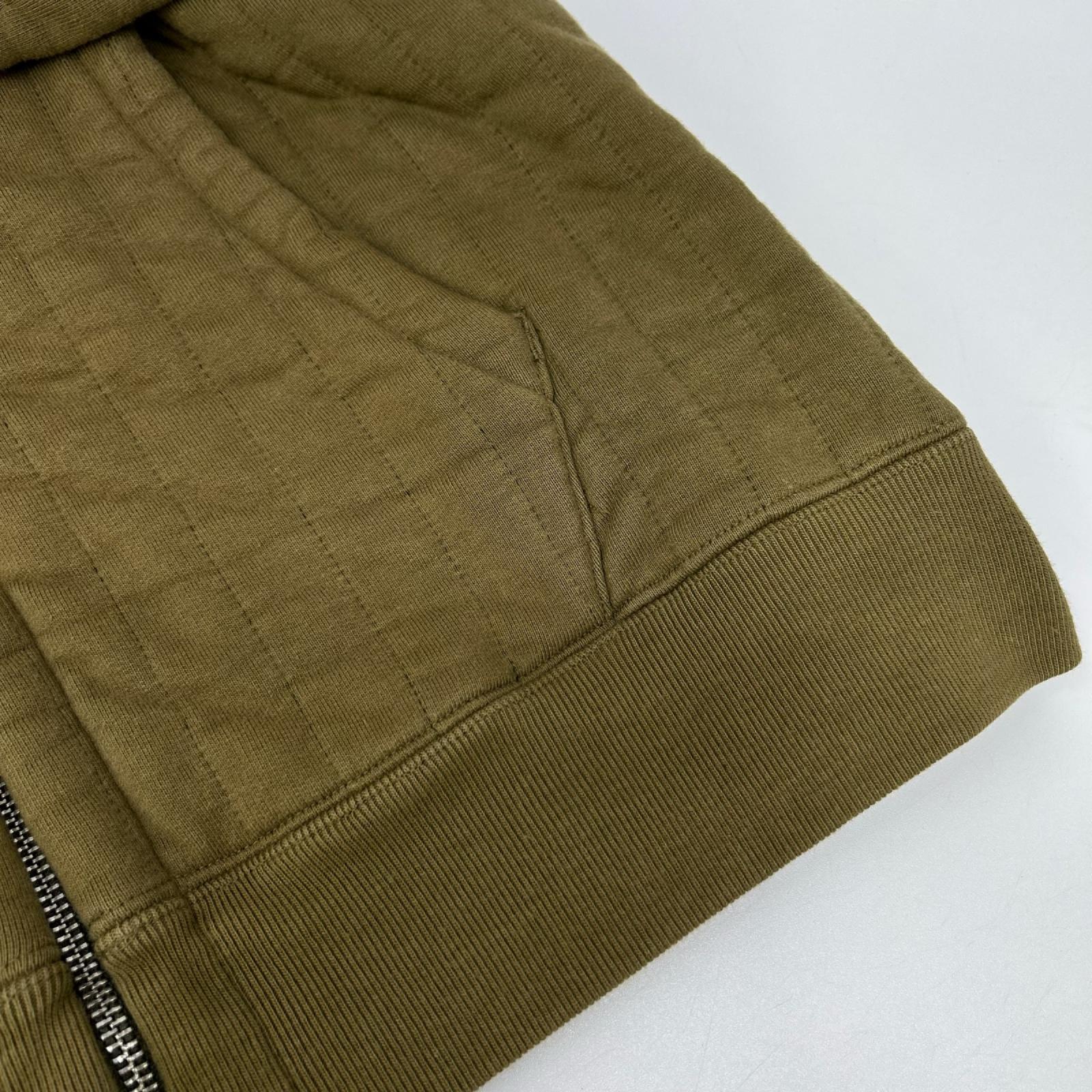 stussy ステューシー 23AW 118526 カーキ ヴァーティカル キルティングジップフーディ ジャケット