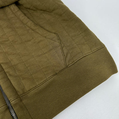 stussy ステューシー 23AW 118526 カーキ ヴァーティカル キルティングジップフーディ ジャケット