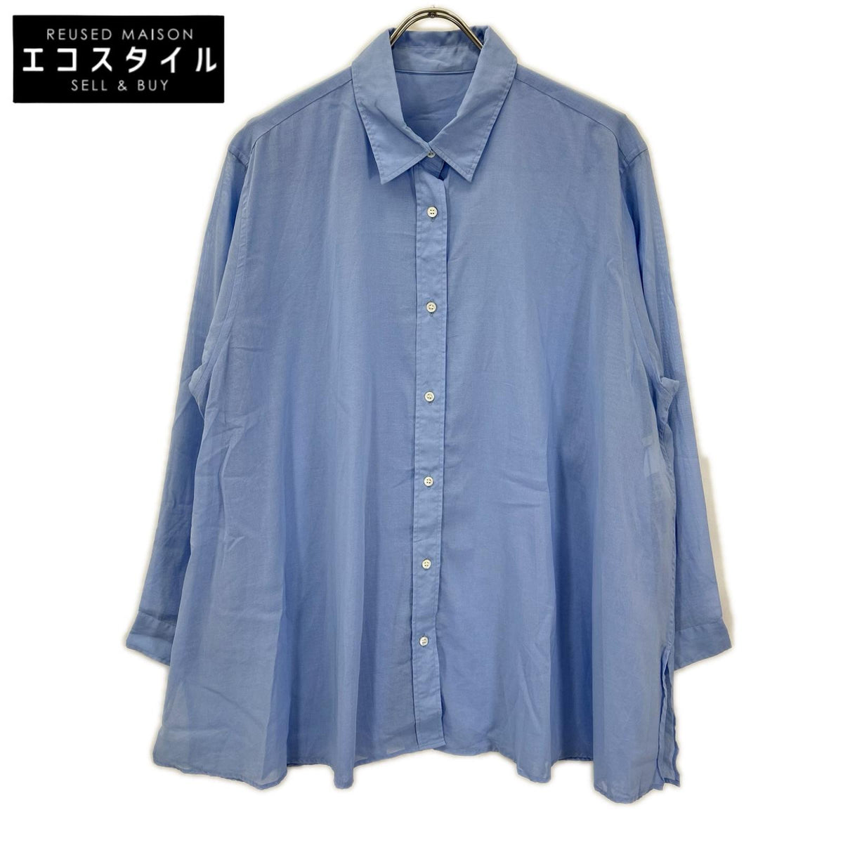 Plage プラージュ 26SS 26-050-922-1240 ブルー Sheer Tent Line シャツ トップス
