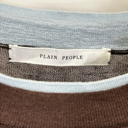 PLAIN PEOPLE プレインピープル A1561KSW331 LOSEYクロップドプルオーバー トップス
