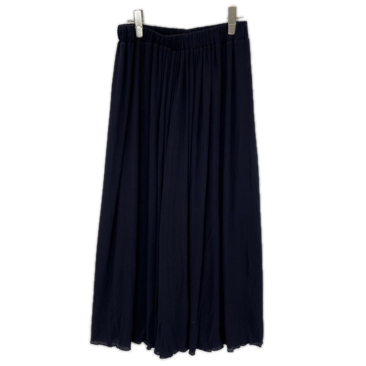 PLAIN PEOPLE プレインピープル A1561US303 Navy sheer high-twist jersey gathered skirt skirt