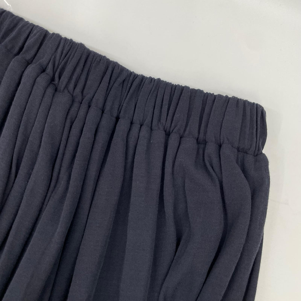 PLAIN PEOPLE プレインピープル A1561US303 Navy sheer high-twist jersey gathered skirt skirt
