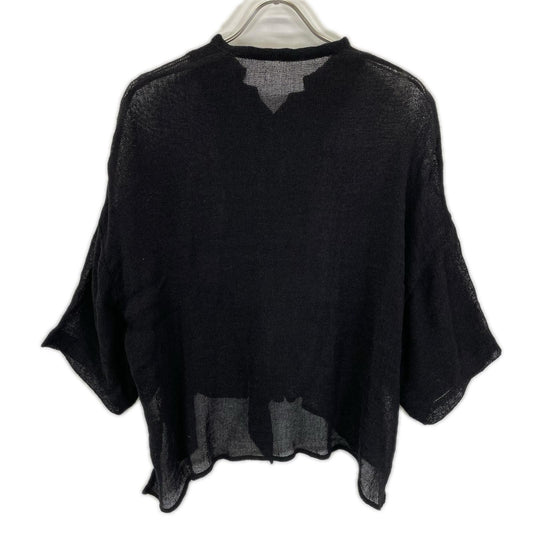 Y's ワイズ YT-B22-329 ブラック LENO CLOTH HALF SLEEVE BOX シャツ トップス