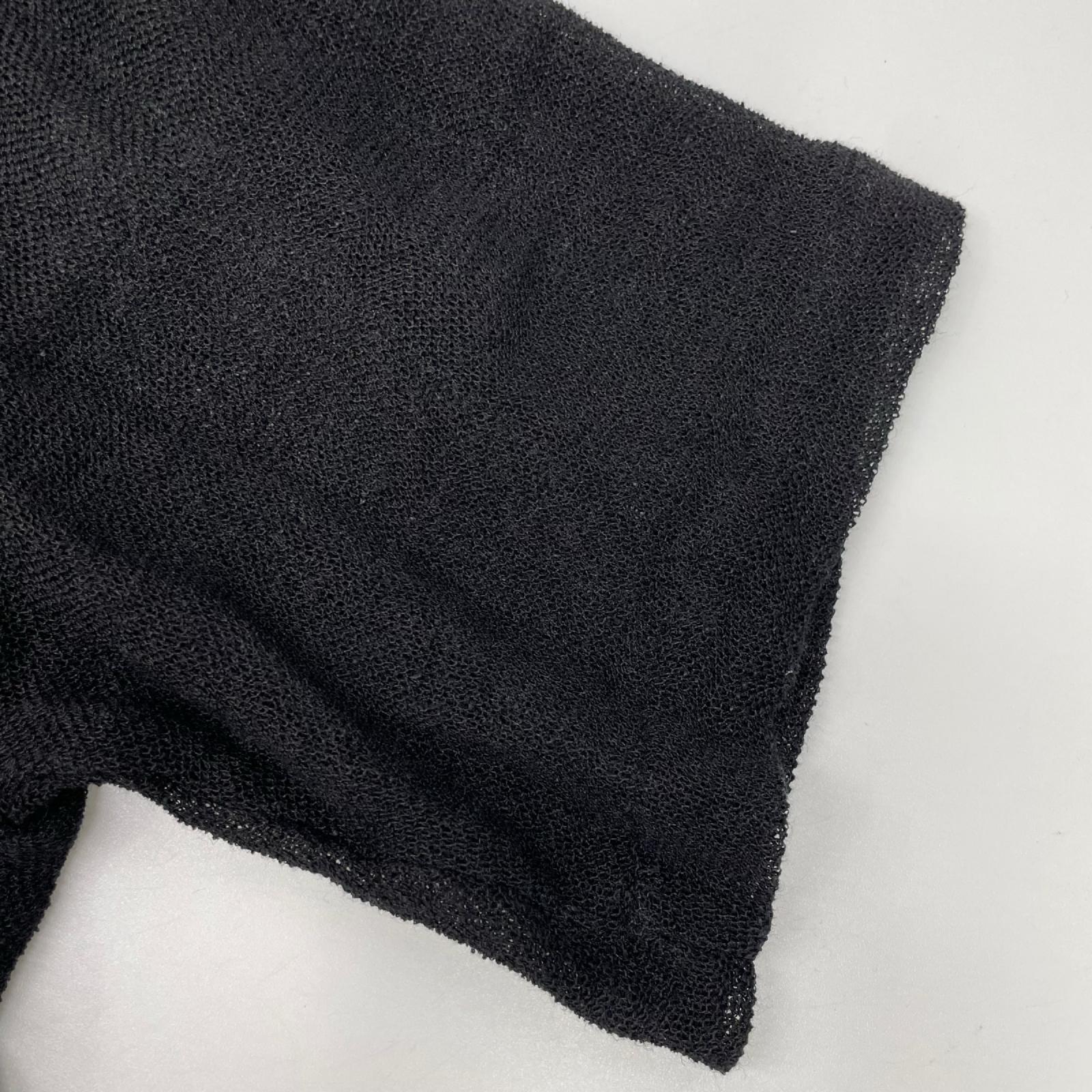 Y's ワイズ YT-B22-329 ブラック LENO CLOTH HALF SLEEVE BOX シャツ トップス