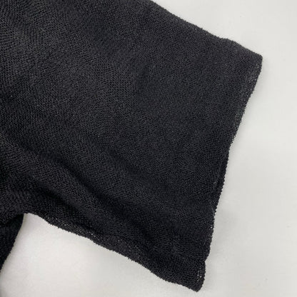 Y's ワイズ YT-B22-329 ブラック LENO CLOTH HALF SLEEVE BOX シャツ トップス
