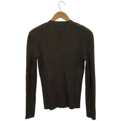 R'IAM-PLAGE リアムプラージュ 25AW 25-080-922-6020 ブラウン リブ編み シェイプカーディガン トップス