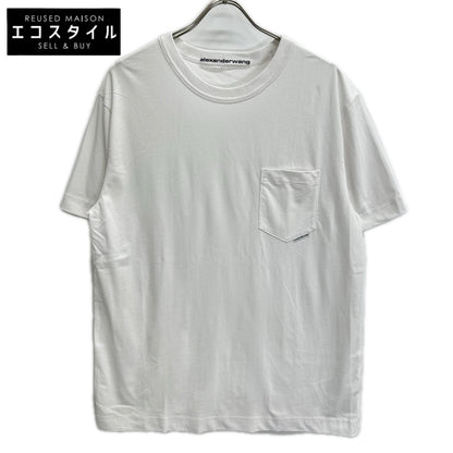 ALEXANDER WANG アレキサンダーワン UCC2221528 ホワイト 胸ポケット クルーネック半袖Tシャツ トップス