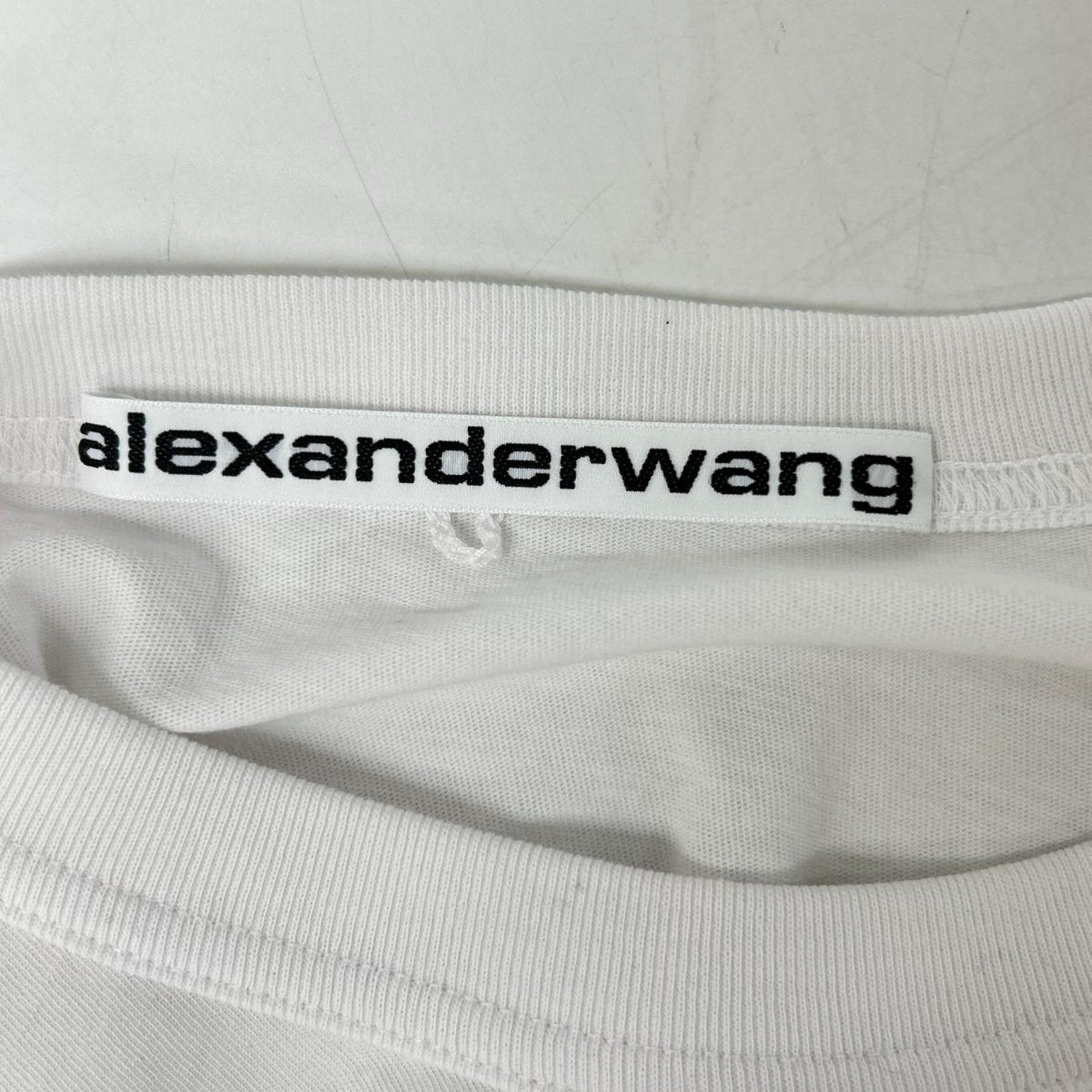 ALEXANDER WANG アレキサンダーワン UCC2221528 ホワイト 胸ポケット クルーネック半袖Tシャツ トップス