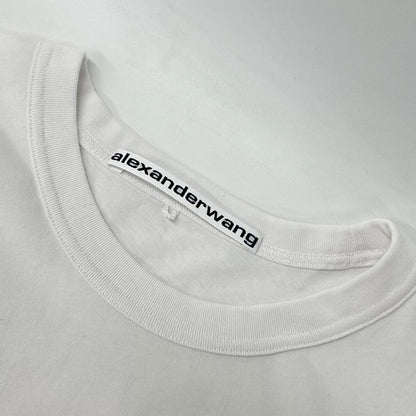ALEXANDER WANG アレキサンダーワン UCC2221528 ホワイト 胸ポケット クルーネック半袖Tシャツ トップス