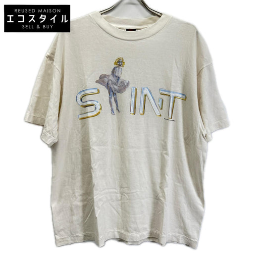 SAINT MICHAEL セントマイケル SM-HR1-0000-C79 アイボリー SS TEE LOVERS トップス
