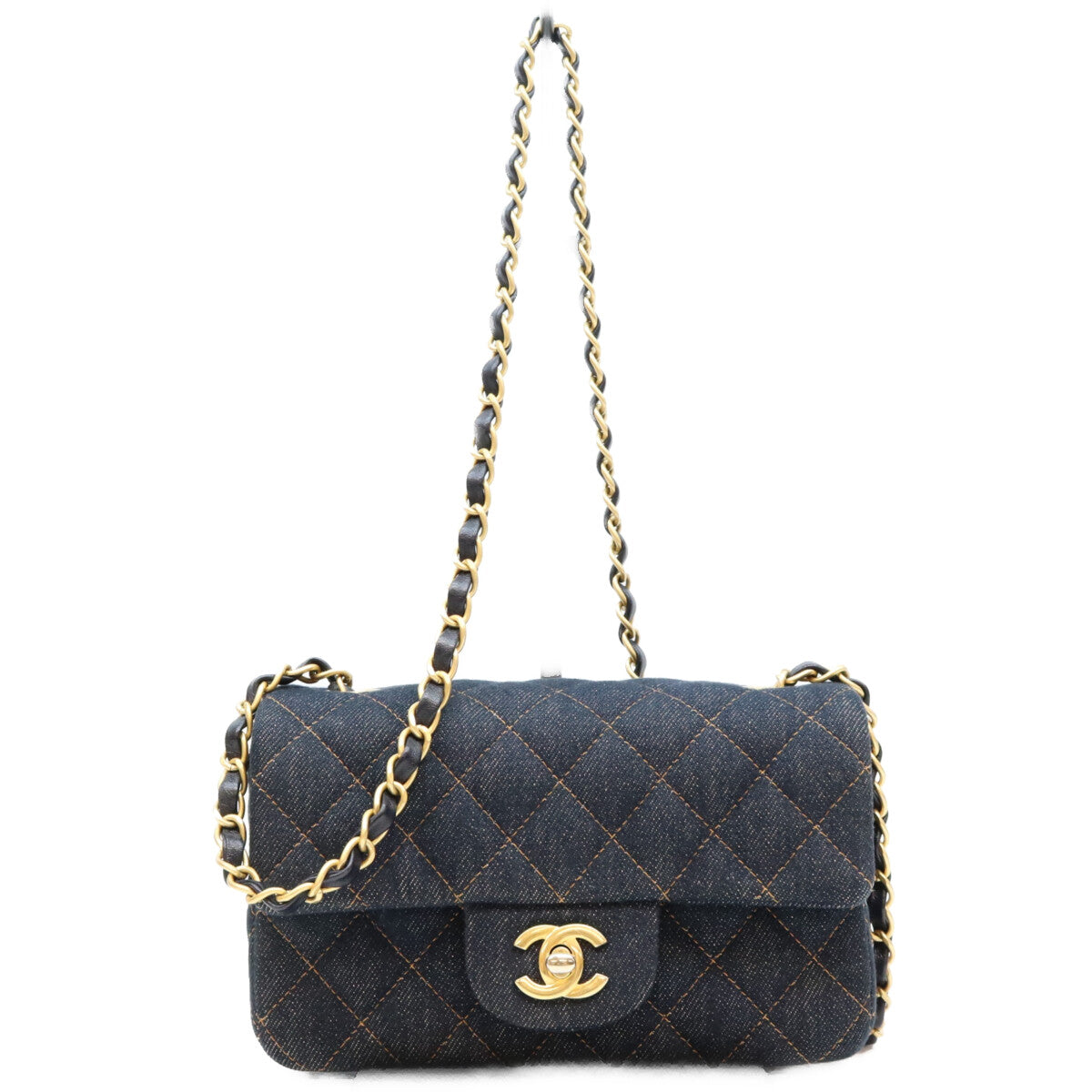 CHANEL シャネル 24/25クルーズ A69900 インディゴ デニム G金具 ミニマトラッセ20 ショルダーバッグ ショルダーバッグ
